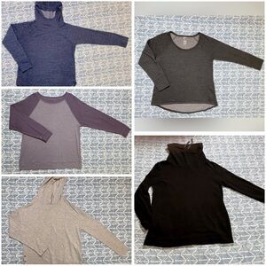 5 Women’s Long Sleeve Tops Size Large